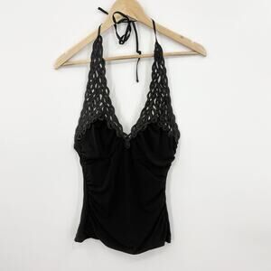 Vintage Y2K Babydoll Halter Top Women Small Whimsigoth Witchy Fairy Grunge 90s